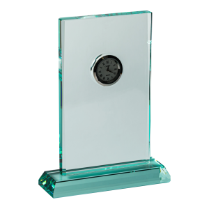 Jade Glass Clock (Satin Box)