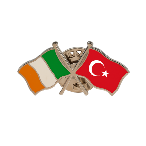 Ireland - Turkey Flag Pin